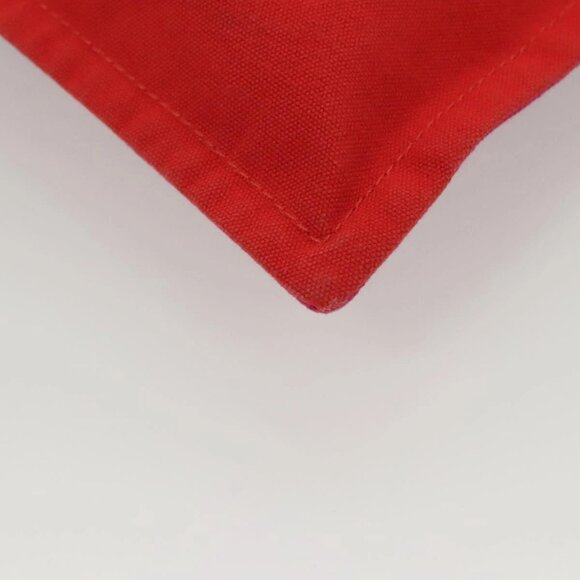 HERMES Bora Bora Pouch MM Pouch Canvas Pink Silver Auth ac3752 - Picture 3 of 16